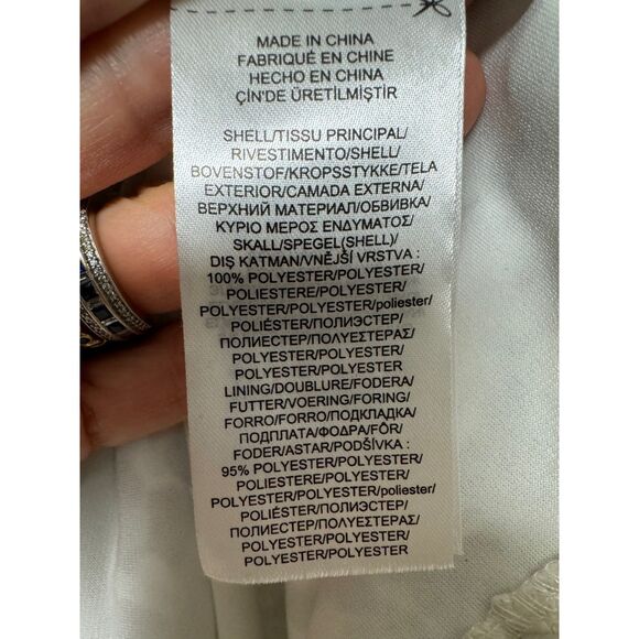 LAUREN RALPH LAUREN White/Blue Mulberry Floral Lace Sheath Midi Dress, Sz 10 - Picture 10 of 13